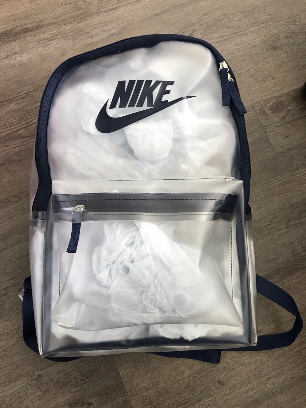 NIKE HERITAGE CRYSTAL CLEAR BACKPACK